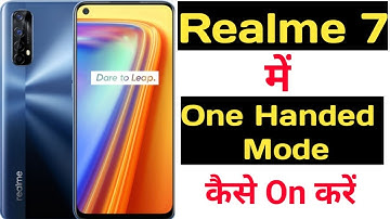 How to enable one handed mode in Realme 7 || Realme 7 me one handed mode kaise enable kare ||