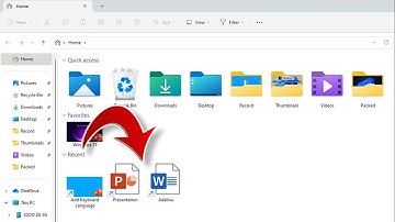 Show Recently Opened Items in File Explorer Windows 11