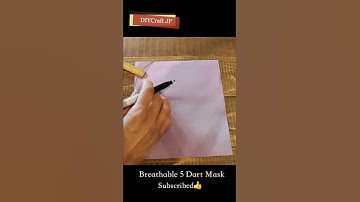 How to make a FACE MASK🌟 Breathable 5 Dart Mask #shorts