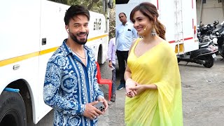 Ankita Lokhande And Vicky Jain Spotted At Laughter Chefs Unlimited Entertainment Set In Powai