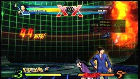 UMvC3 Phoenix Wright Turnabout Combo: 14 Objections
