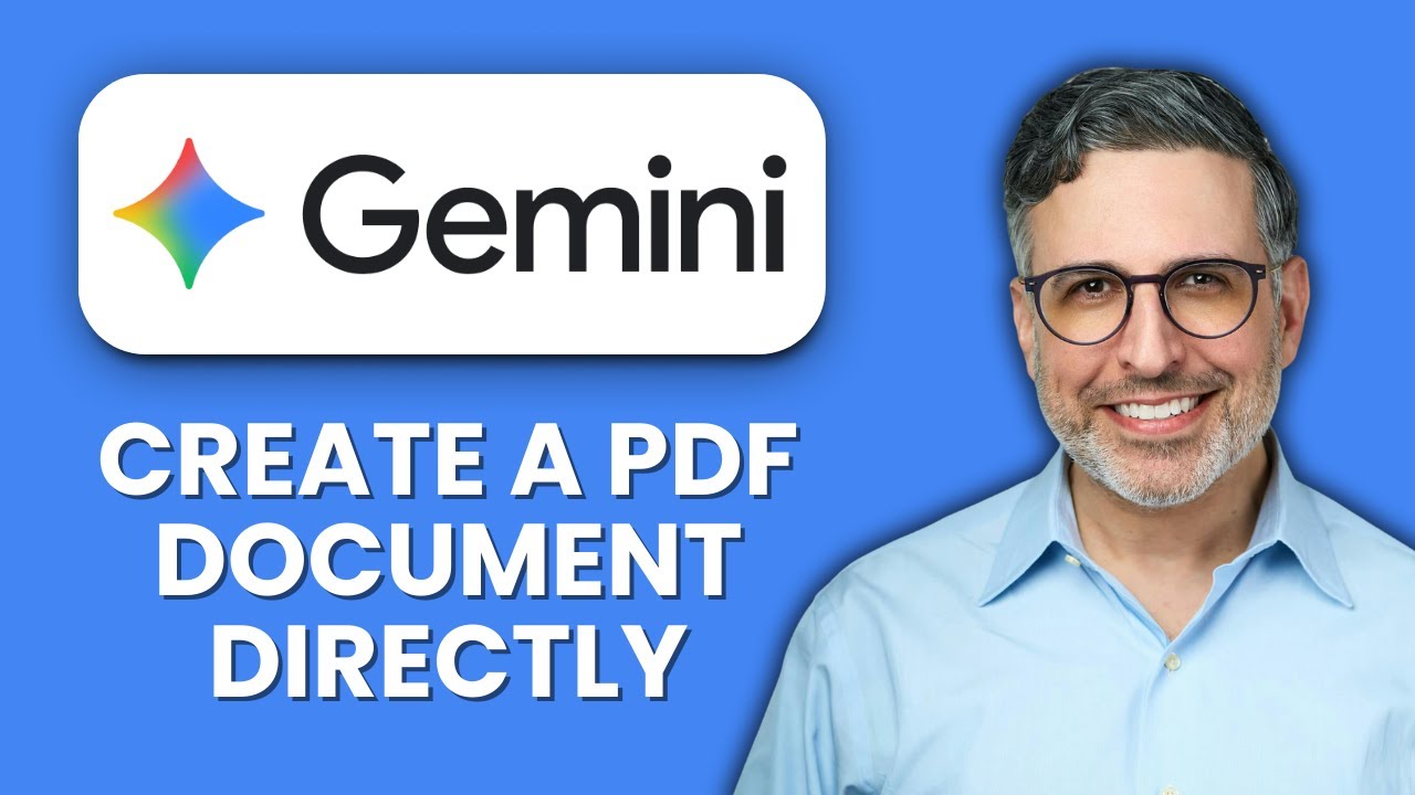 How to Create a PDF Document Directly in Gemini AI Effective Way 📄 Fast ...