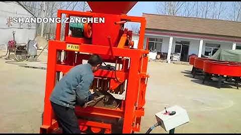 QT4- 35 semi automatic brick making machine
