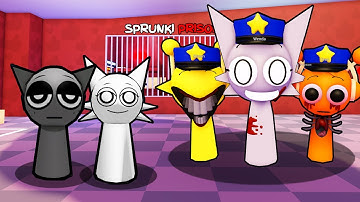 SPRUNKI GRAY AND SPRUNKI WENDA VS EVIL SPRUNKI FAMILY IN ROBLOX