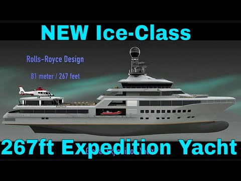 New 81m 267 ft Rolls-Royce designed Global Expedition Yacht Available