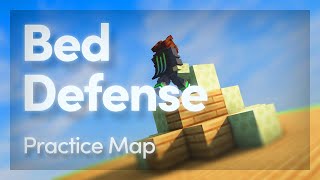 Bed Defense Practice Map | Minecraft Bedwars