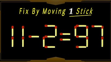 Logic Puzzle | Fix The Equation by moving 1 stick | Matchstick Puzzle | thony official