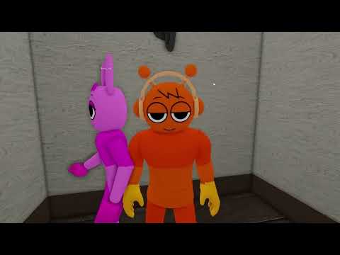 SPRUNKI OREN AND PINKI SAVE BABY FROM EVIL WENDA GRUMPY GRAN IN ROBLOX