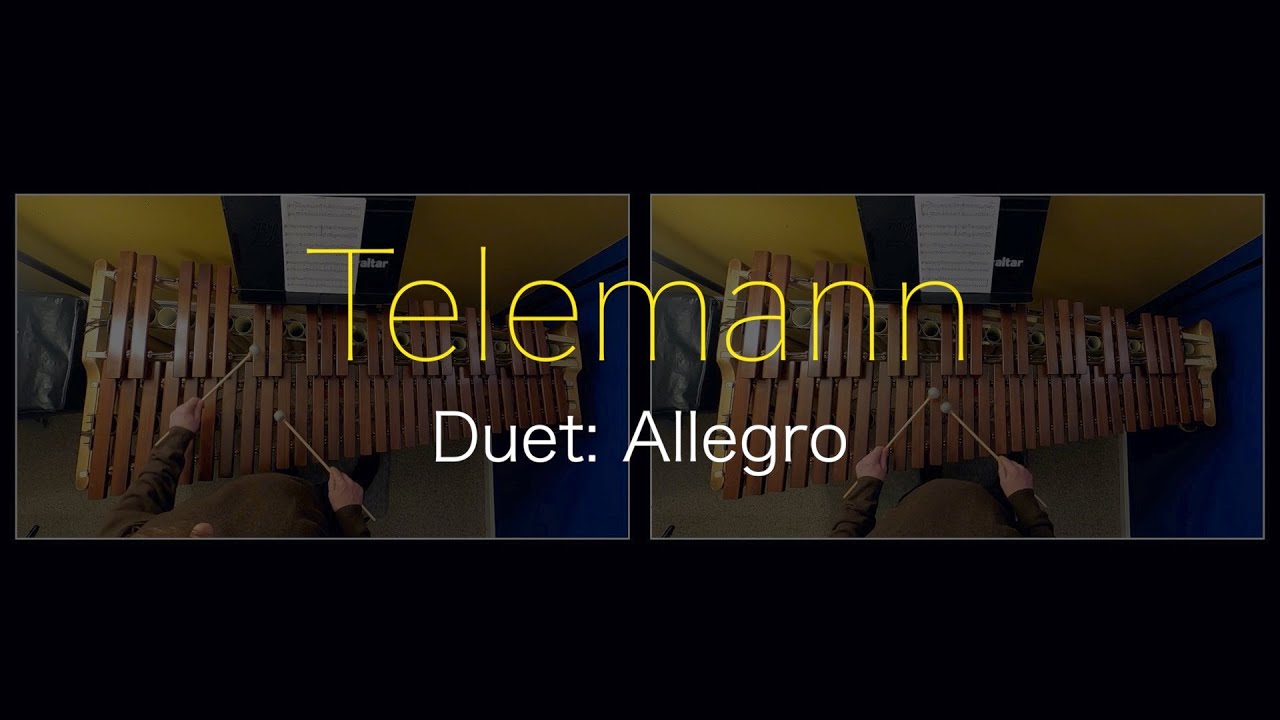 Telemann Duet: Allegro (marimba duet)