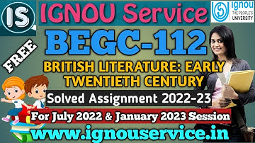 BEGC-112 Solved Assignment||2022-23||For July 2022 and January 2023 Session