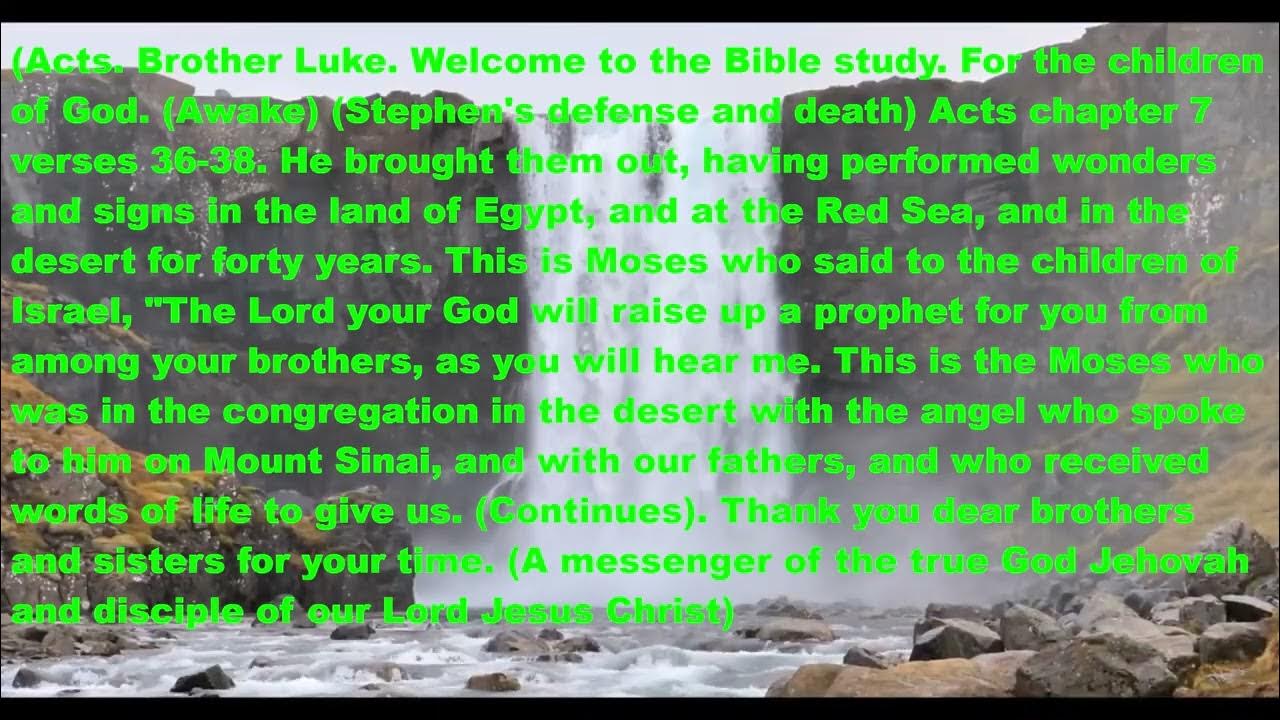 Gospel Acts Chapter 7 Verses 36 38 Awake YouTube gospel-acts-chapter-7-verses-36-38-awake-youtube
