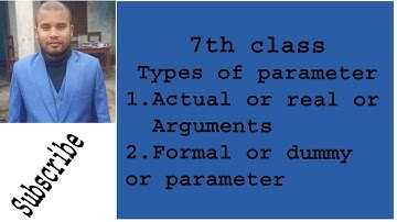 actual and formal parameter in qbasicby mithlesh kapar