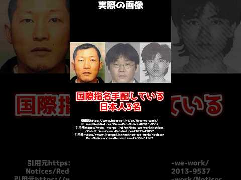 現在も国際指名手配中の日本人3名とは…！#shorts