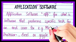 What is application software/Definition of application software/what is computer application softwar screenshot 2