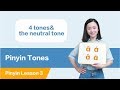 Learn Chinese All Pinyin Tones In 10 Minutes 4 Tones The Neutral Tones Chinese Pinyin Lesson 3
