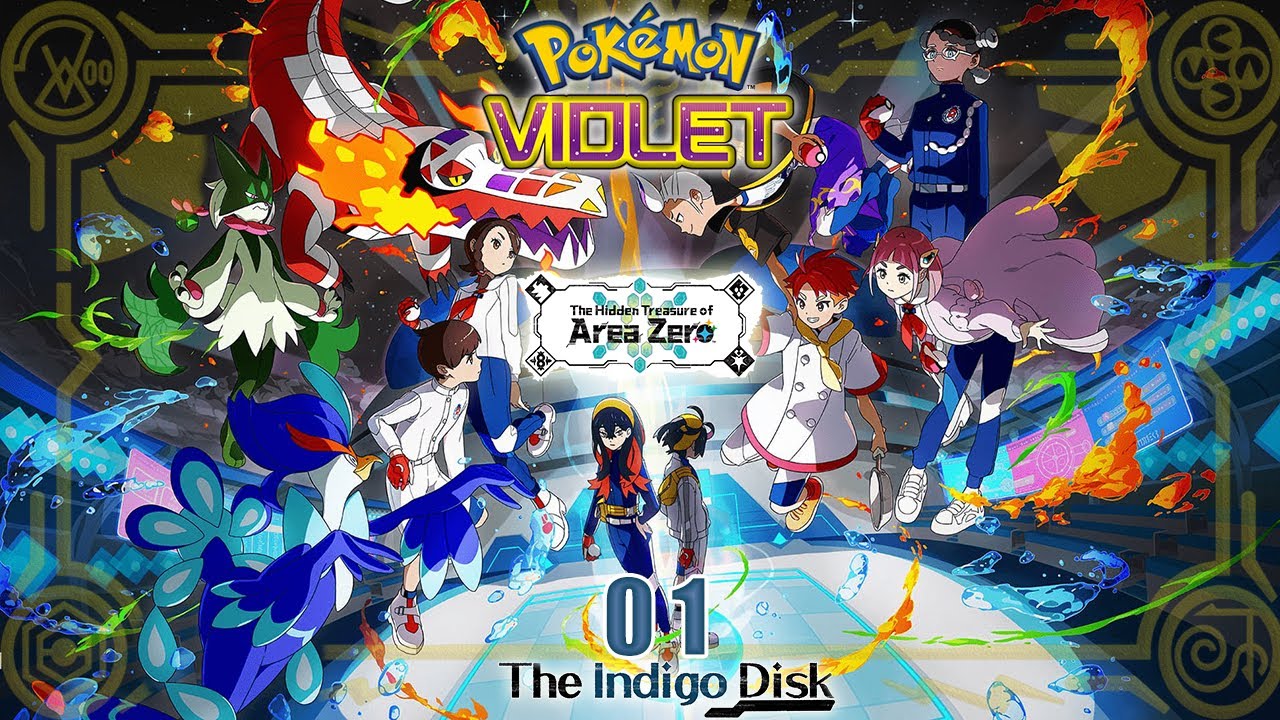 The Indigo Disk: 01 Pokémon Violet DLC (Switch 1) / Main Story Gameplay No Commentary