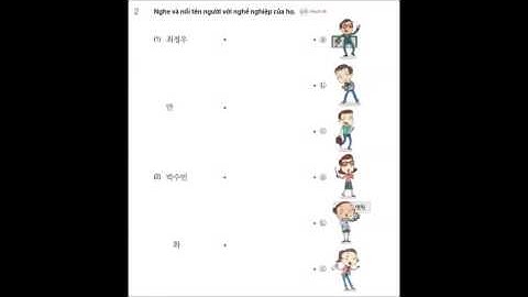 Tiếng Hàn Sơ Cấp 1 Bài 1 소개 Luyện Nghe