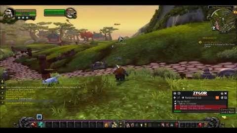 world of Warcraft (MoP)-leveling monk in pandaren starting area (1-5) Part 2 w/lvling guide