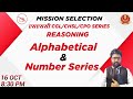 SSC CGL/CHSL/CPO SERIES | Reasoning | Alphabetical & Number Series  | By Kuldeep Mahendras | 8:30 pm