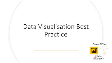 Power BI Tips Data Visualisation Best Practice
