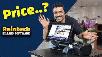 Touch monitor with Raintech POS billing software Touch control 2023