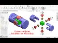Universal Joint Parts and Assembly in SolidWorks