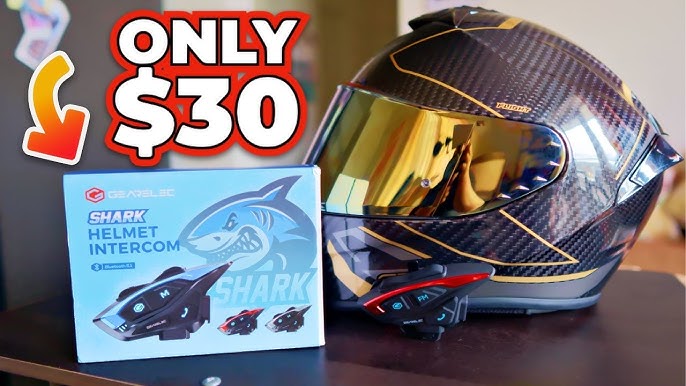 Kit bluetooth / Intercom Sharktooth® Prime Shark moto : ,  intercom de moto