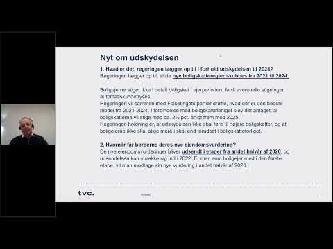 Webinar om de nye ejendomsvurderinger og værdiansættelse af fast ejendom.