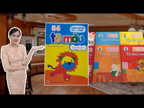 Review Bộ vở tập tô màu, tô chữ, tô số cho trẻ 3-5 tuổi | Hướng dẫn mẹ cách chọn vở tập tô tập viết
