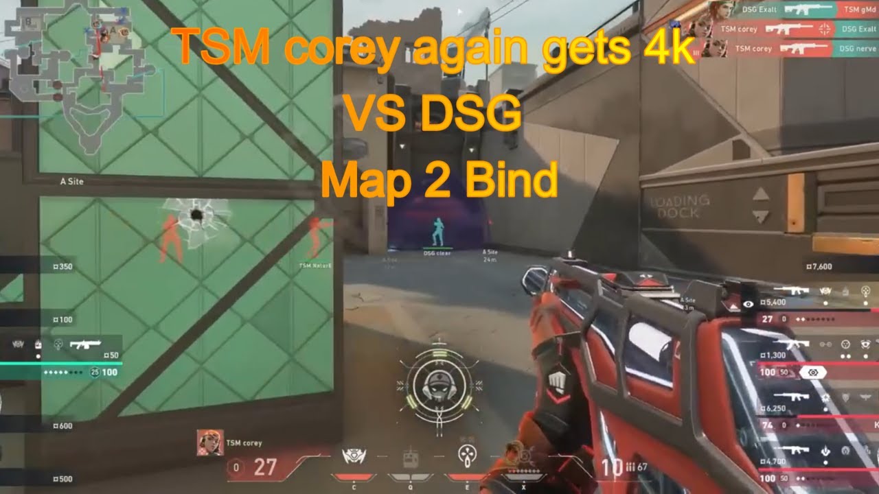TSM corey again gets 4k VS DSG VALORANT Challengers NA 2023 YouTube