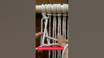 diagonal double half hitch knot tutorial