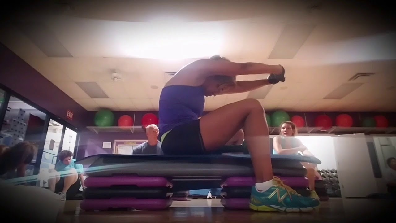 Core and cardio step workout - YouTube