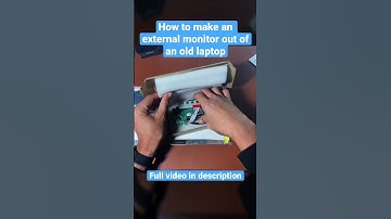 Old laptop screen to external monitor #techtip #howto