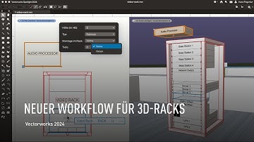 CONNECTCAD 3D-RACK-WORKFLOW & PANEL-VISUALISIERUNG - Vectorworks 2024