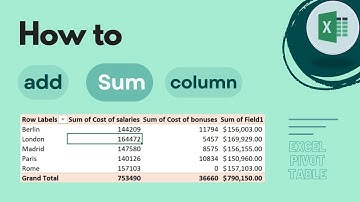 Excel Pivot Table: How to Add a Sum Column