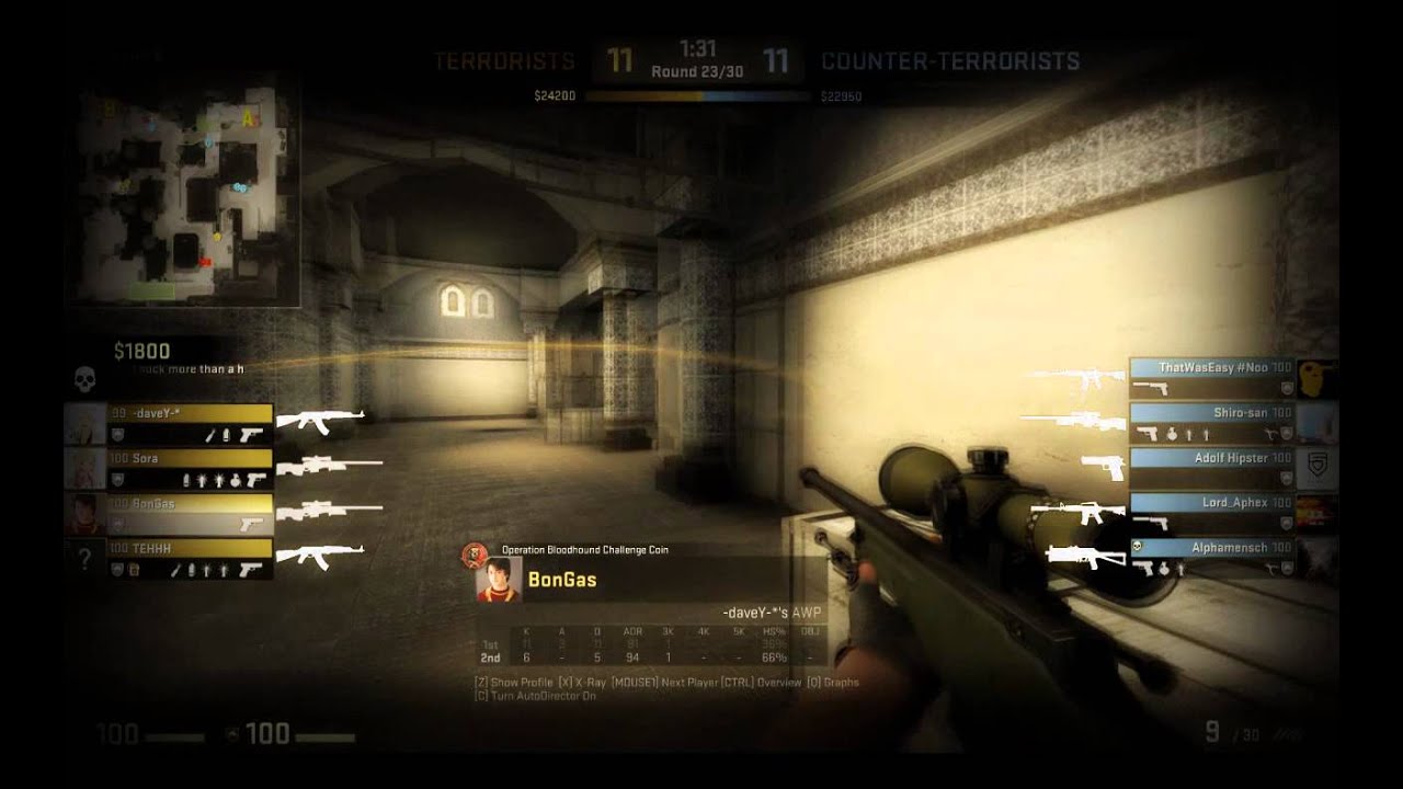 Counter strike Global Offensive INSANE shoot - YouTube