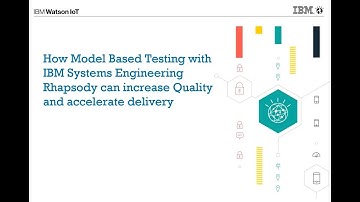 IBM Systems Engineering Rhapsody - Model Based Testing (MBT)