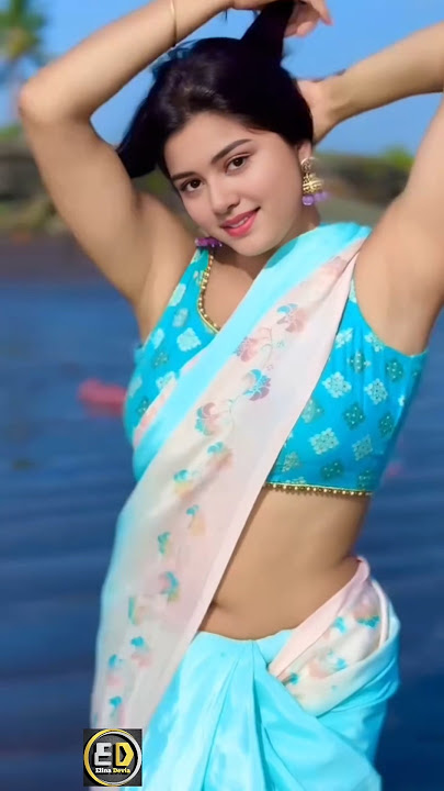 elina devia hot saree video 🔥 || beautiful girl elina devia 🎉 #elinadevia #shorts