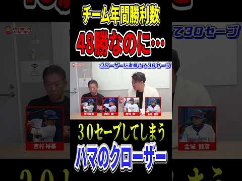 チーム年間勝利数48勝なのに…30セーブしてしまうハマのクローザー山口俊 #高橋慶彦 #プロ野球 #横浜denaベイスターズ