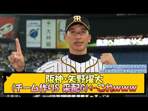 【阪神】矢野燿大(チーム作りS 采配G)←これｗｗｗ【なんJ 反応 まとめ】