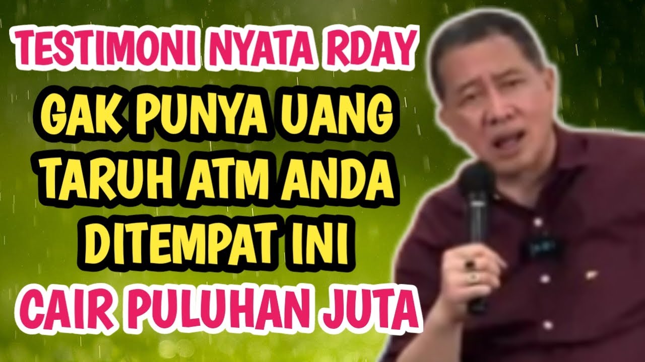 TARUH ATM DITEMPAT INI LANGSUNG CAIR 20 JUTA #ilmurdayterbaru #hajidwisusanto #rday #ilmurday