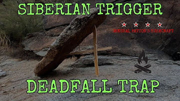 SIBERIAN TRIGGER DEADFALL TRAP #survival 🔥🐿️🔥 🐀🔥