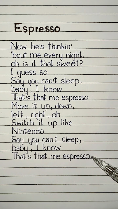 sabrina carpenter - espresso lyrics  #espresso #lyrics #sabrina