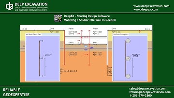 Modeling a Soldier Pile Wall in DeepEX