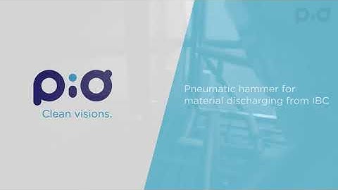 Iskra PIO - Pneumatic hammer for material discharging from IBC