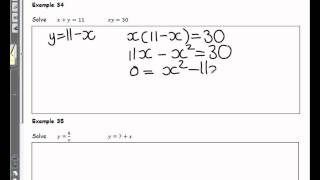 C1 Quadratics Example 34