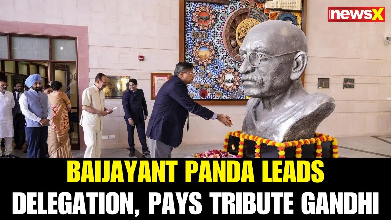 BJP MP Baijayant Panda’s Delegation Visits India Embassy Kuwait, Pays Tribute to Gandhi