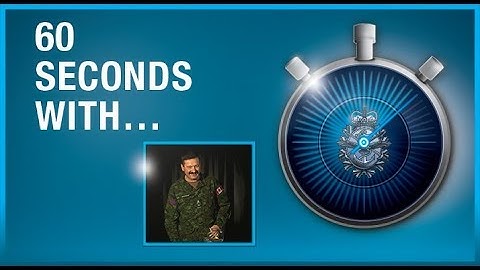 #60SecondsWith… challenge is BGen Rob Roy MacKenzie, Chief of Staff of the Army Reserve.