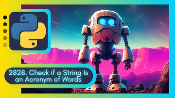 Crack This Simple Yet Tricky Coding Challenge 2828. Check if a String Is an Acronym of Words
