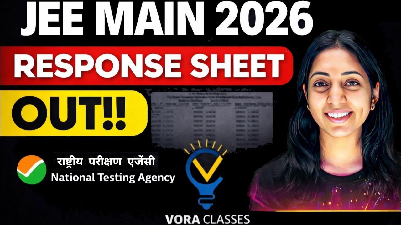 Response sheet provisional answer key out JEE MAIN 2026